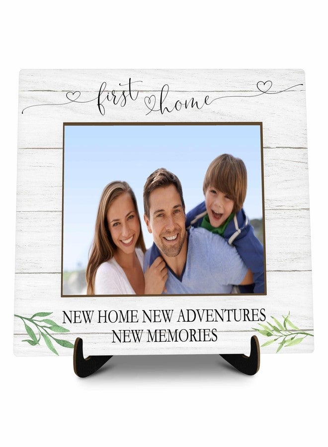 KFNER House Warming Picture Frame Gift, New Home New Adventures New Memories Photo Frame Gifts for Women Men Newlyweds New Homeowner, First Home Greenery Picture Frame for Housewarming Favors -28 - Image 1